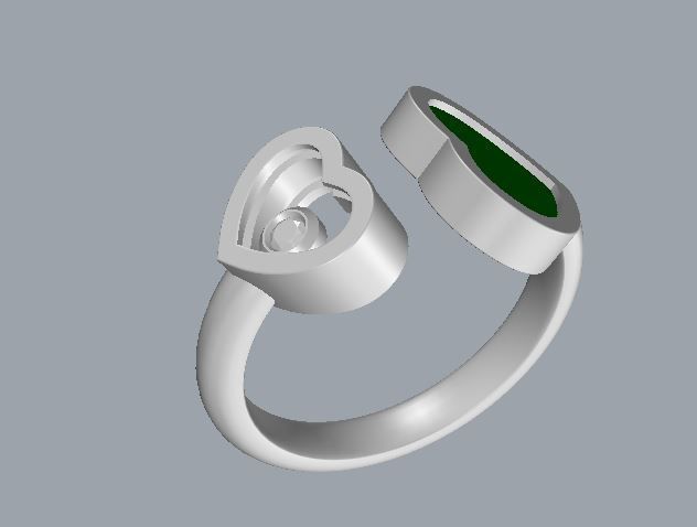 Ring and Earrings 151 3D print model_17