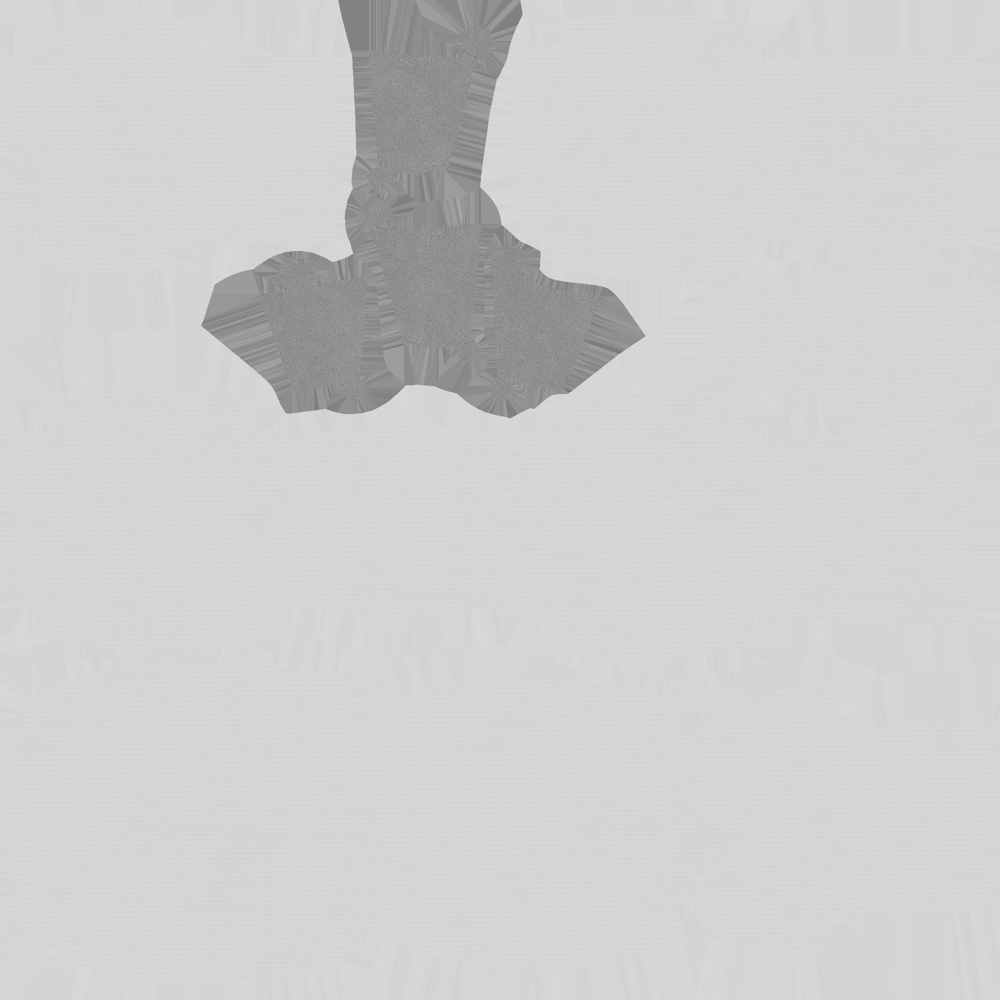 Red Fabric Armchair Pillow - Furniture Interior Design Low-poly 3D model_11