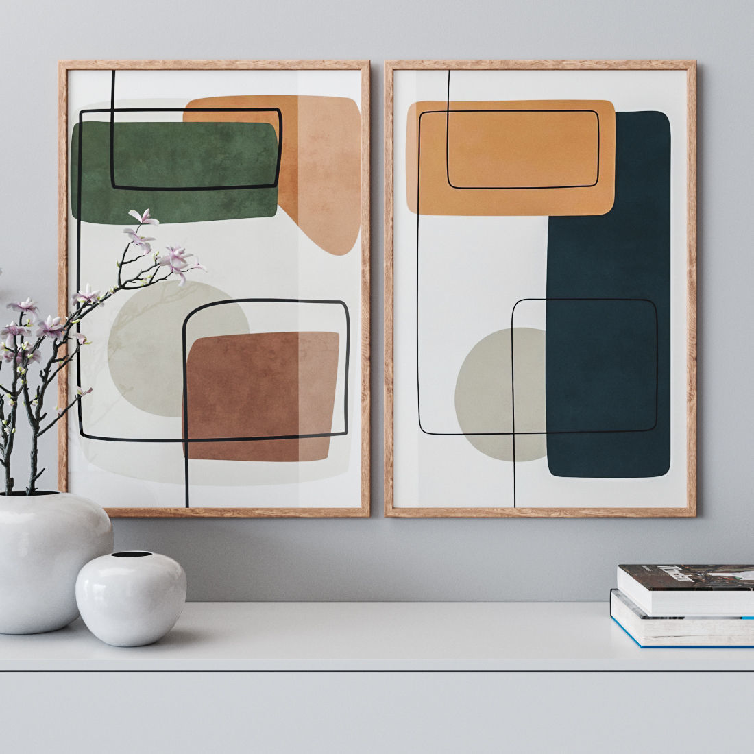 Photo Frames Set  287 3D model_1