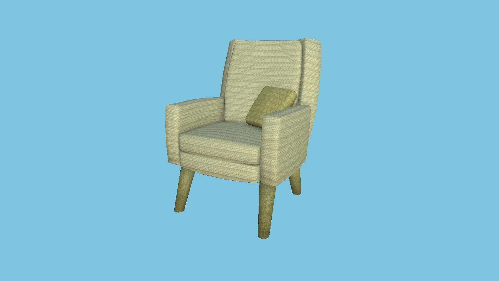 10 Colored Armchair Pillow - Furniture Interior Design 3D Model Collection_21