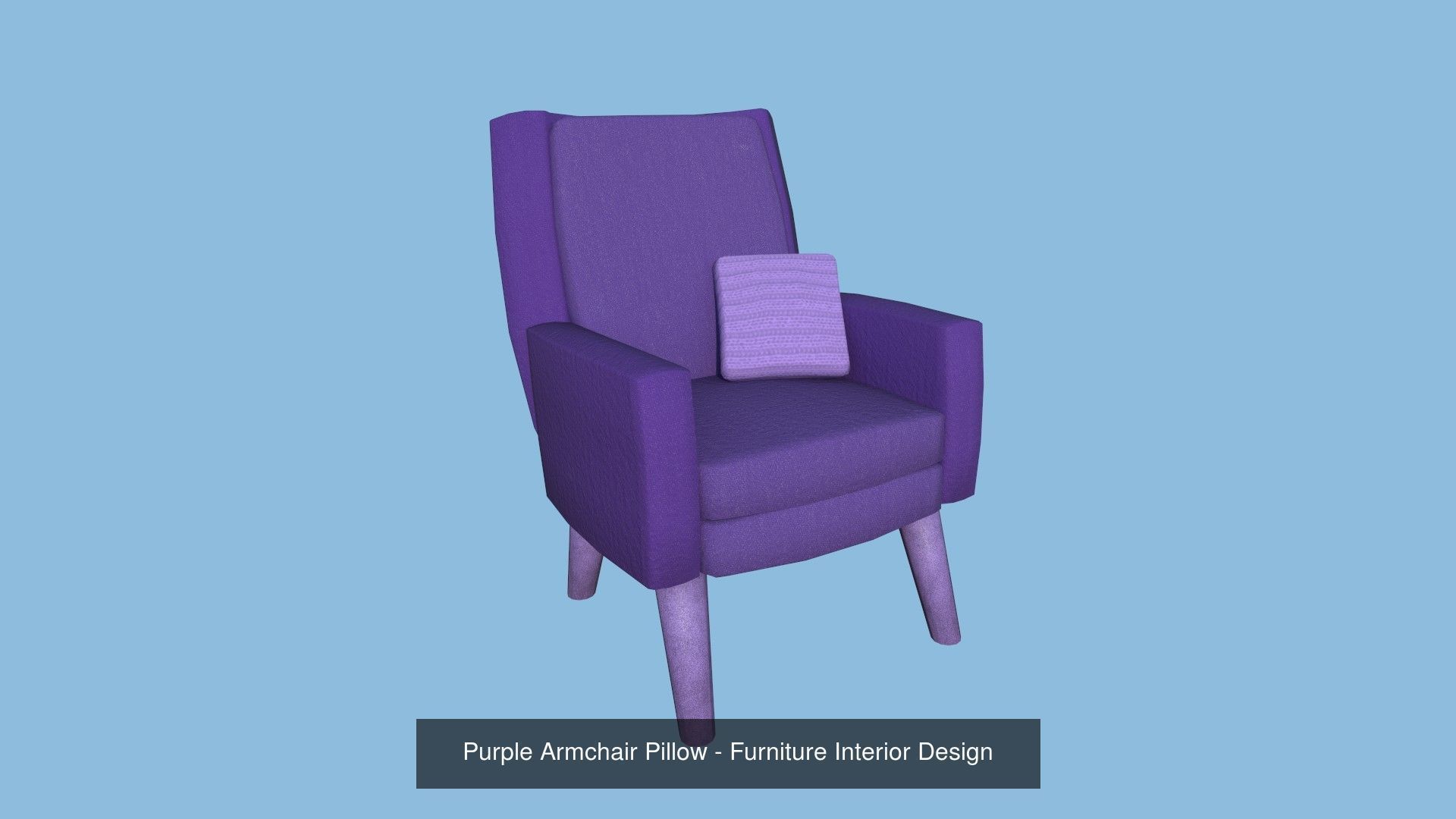 10 Colored Armchair Pillow - Furniture Interior Design 3D Model Collection_1