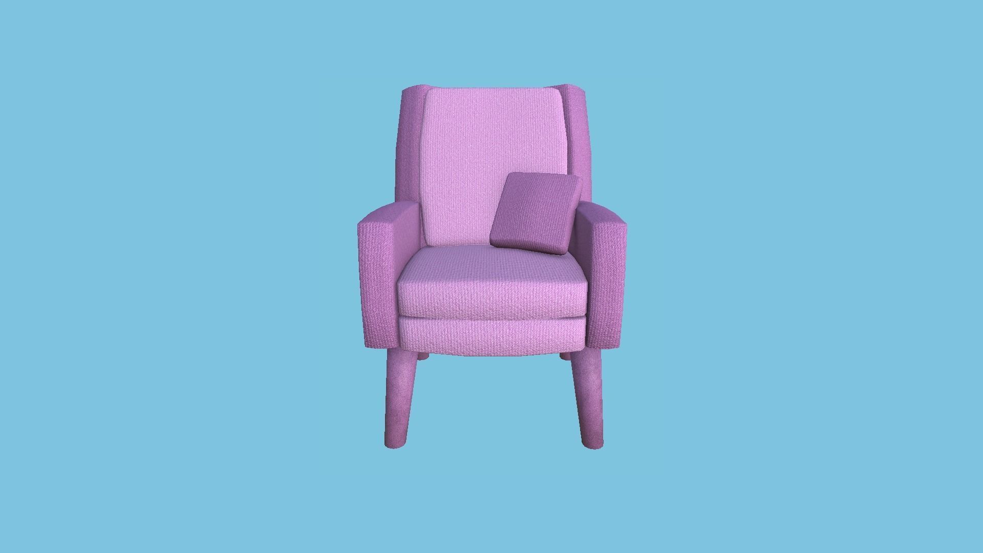 10 Colored Armchair Pillow - Furniture Interior Design 3D Model Collection_50