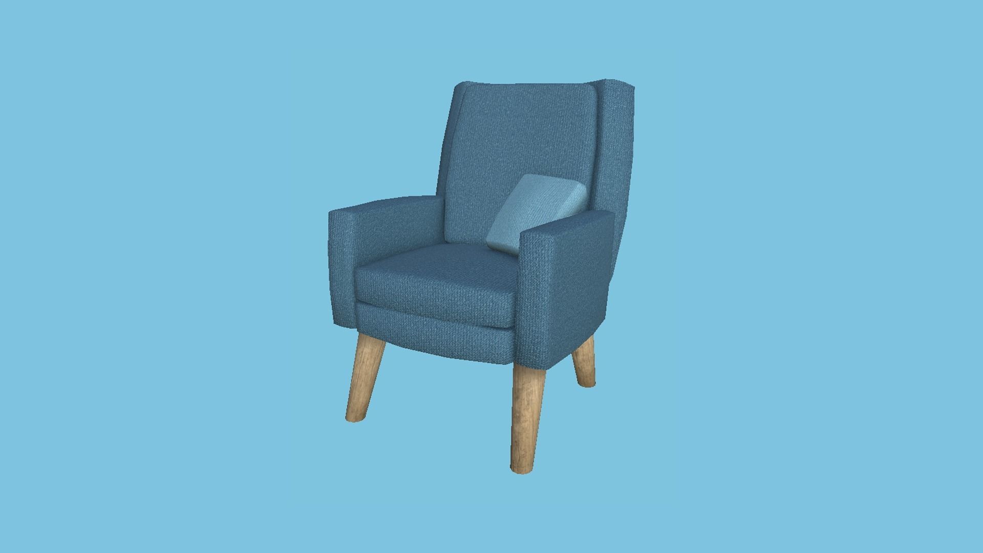 10 Colored Armchair Pillow - Furniture Interior Design 3D Model Collection_22