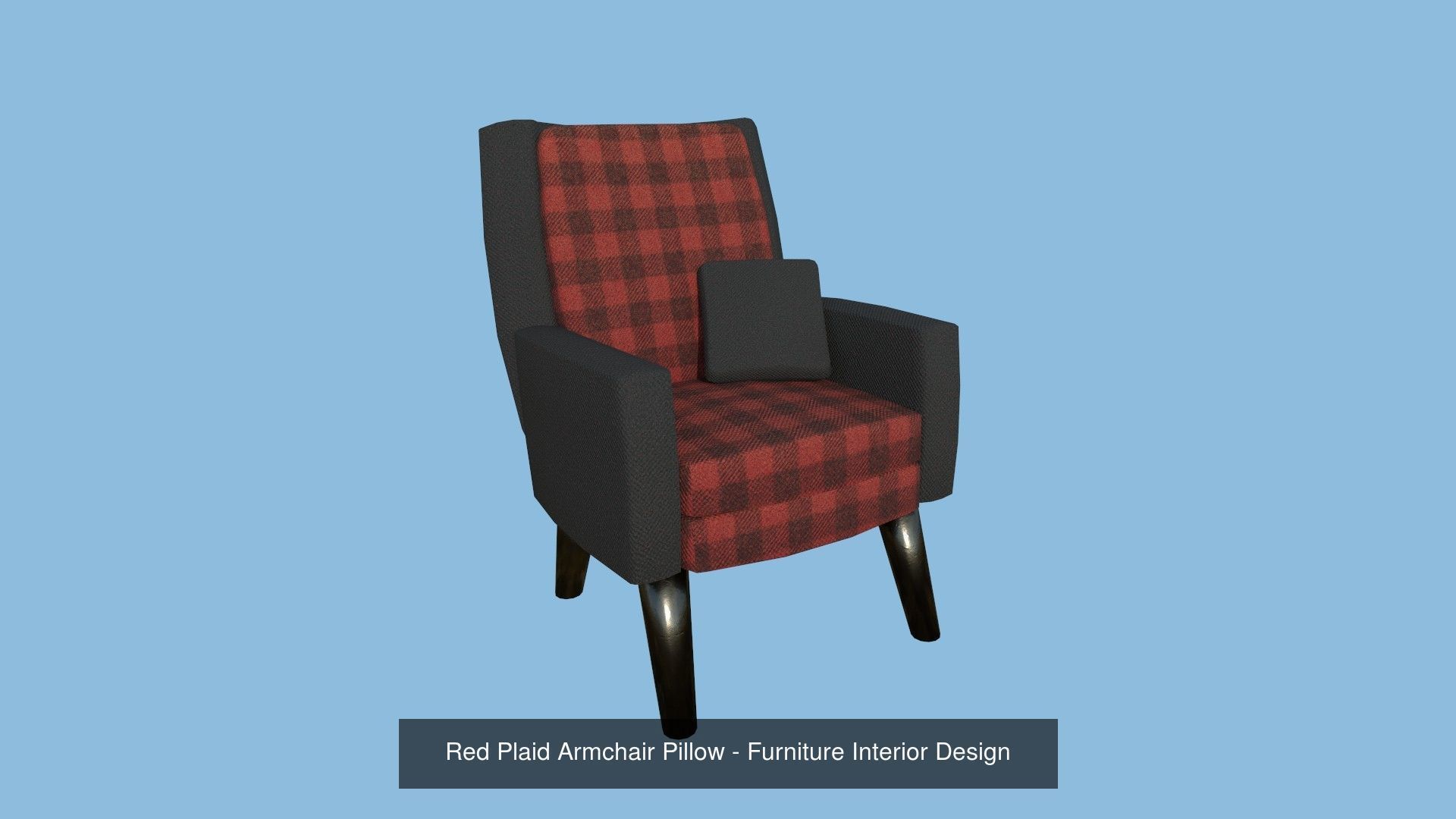 10 Colored Armchair Pillow - Furniture Interior Design 3D Model Collection_7