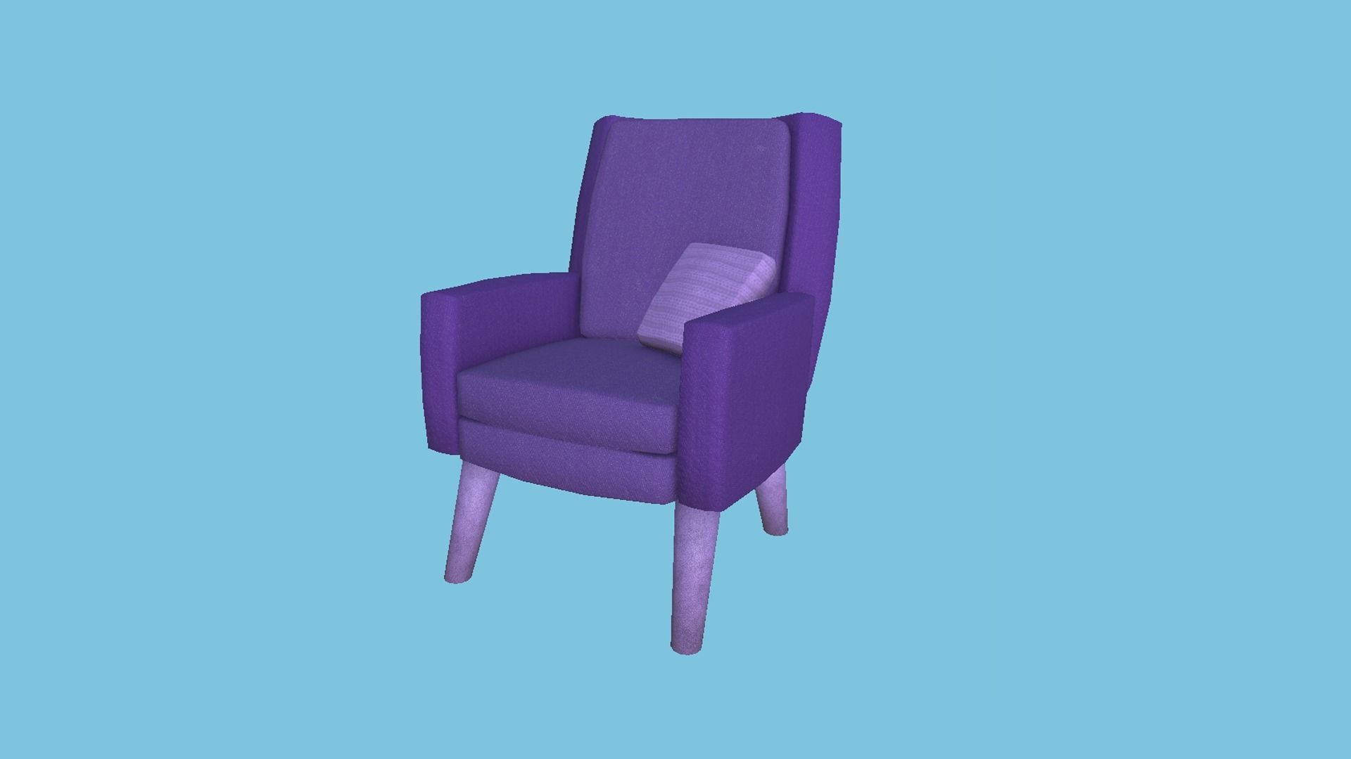 10 Colored Armchair Pillow - Furniture Interior Design 3D Model Collection_20