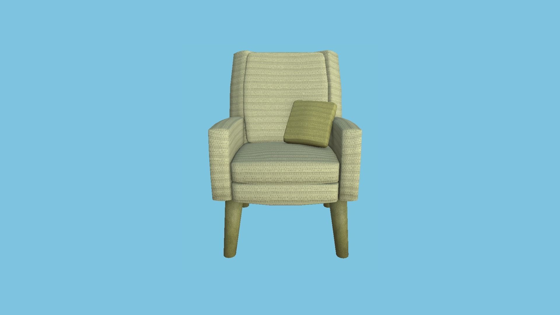 10 Colored Armchair Pillow - Furniture Interior Design 3D Model Collection_32