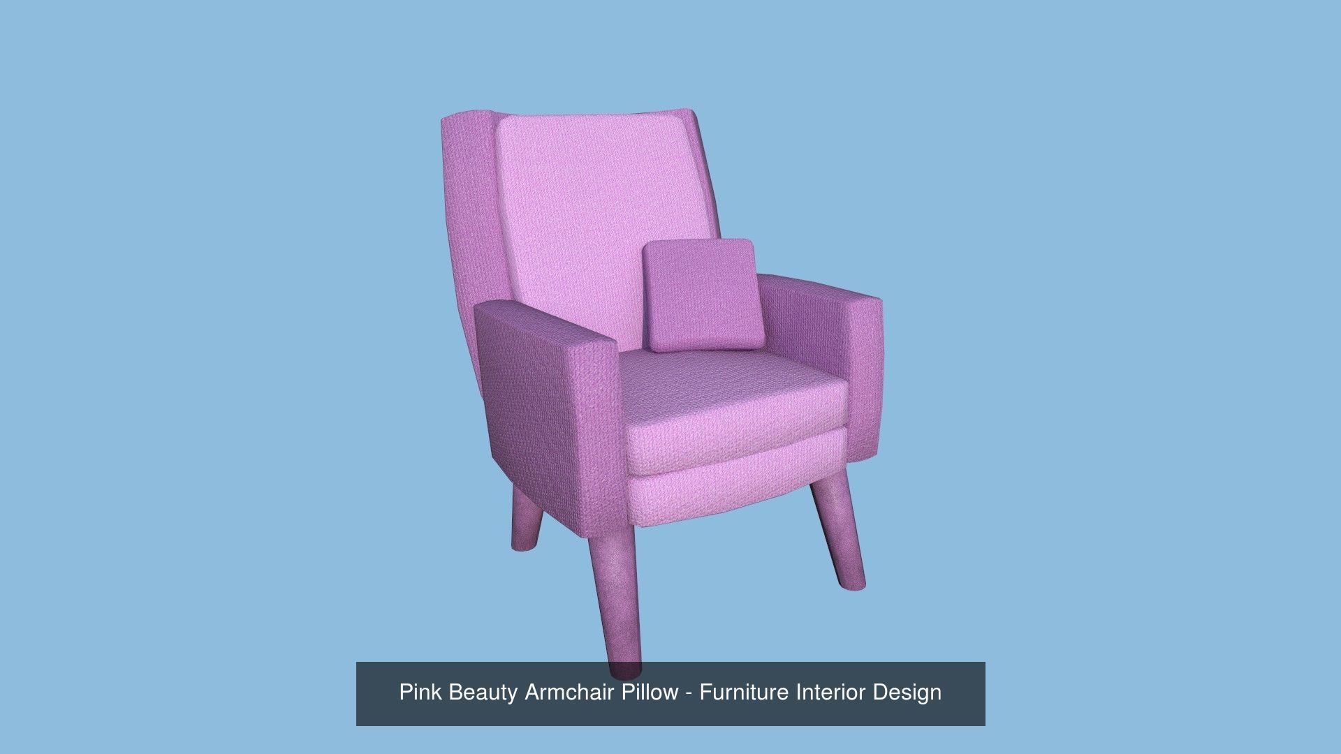 10 Colored Armchair Pillow - Furniture Interior Design 3D Model Collection_8