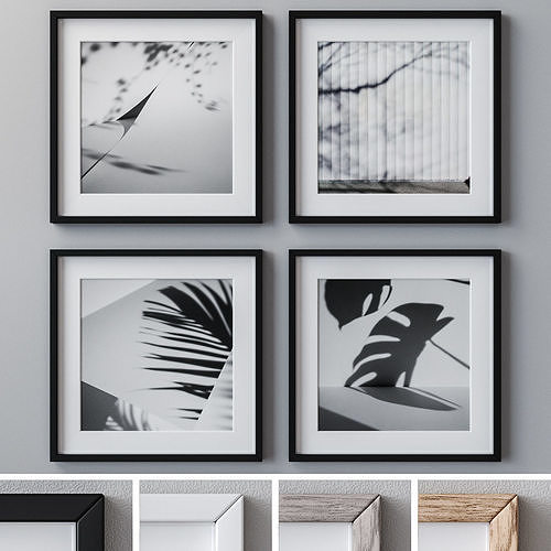 Photo Frames Set  303 3D model