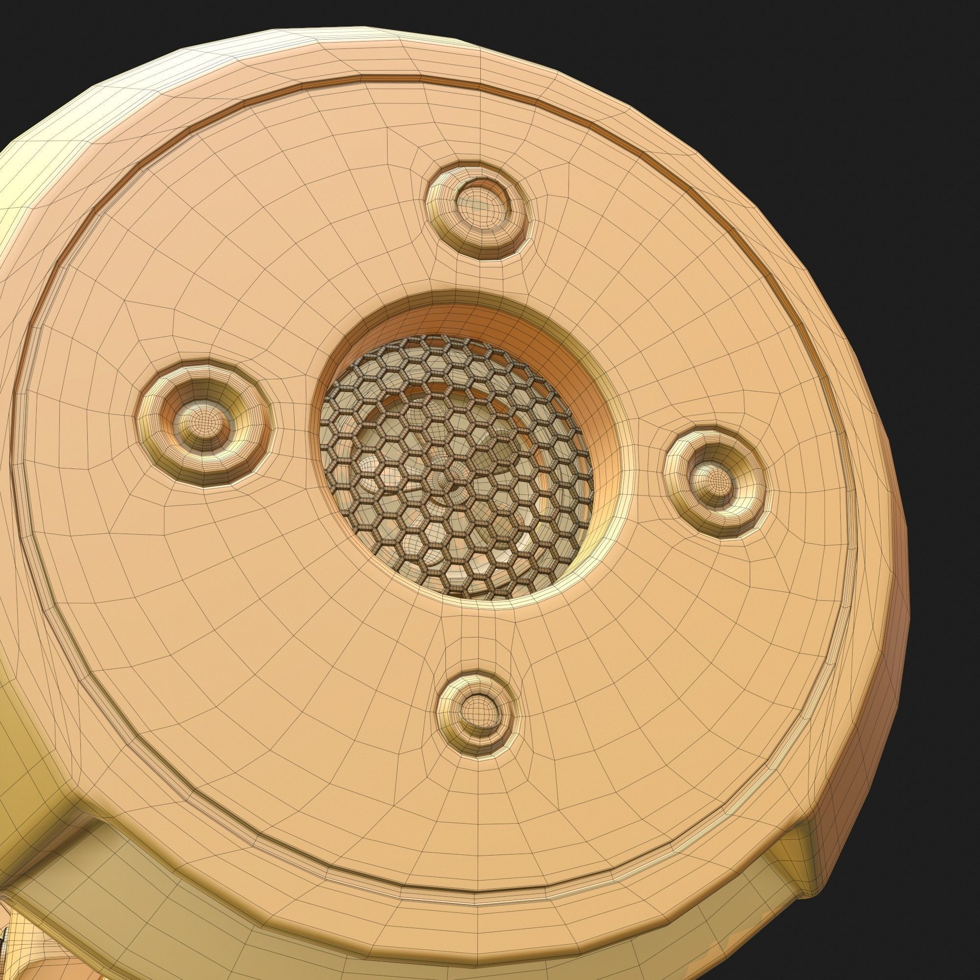 High Poly Sci-fi Revolver PBR 3D model_27