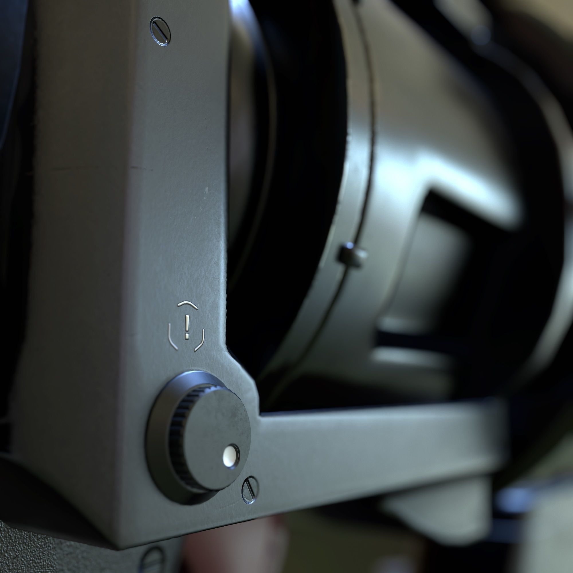 High Poly Sci-fi Revolver PBR 3D model_36