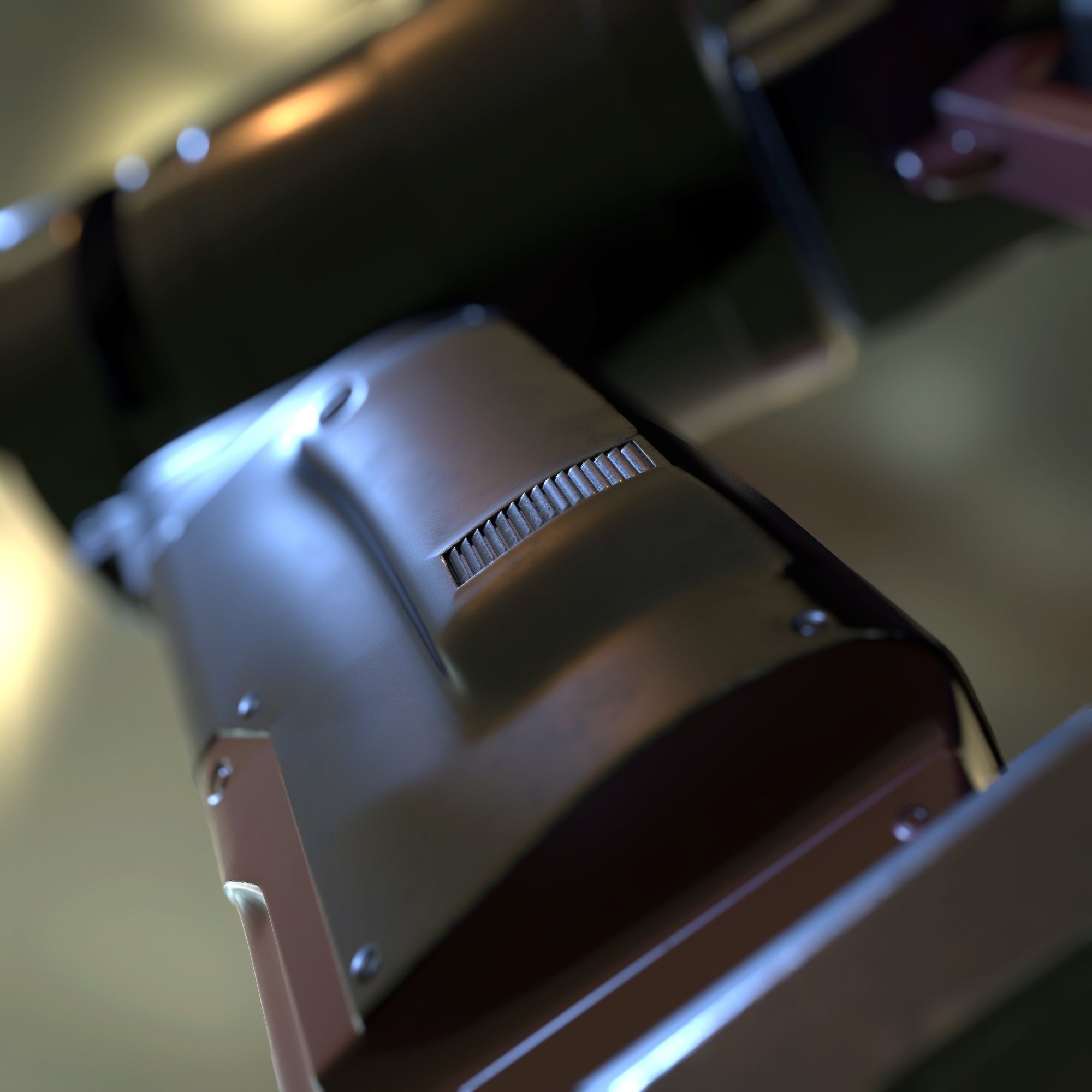 High Poly Sci-fi Revolver PBR 3D model_39