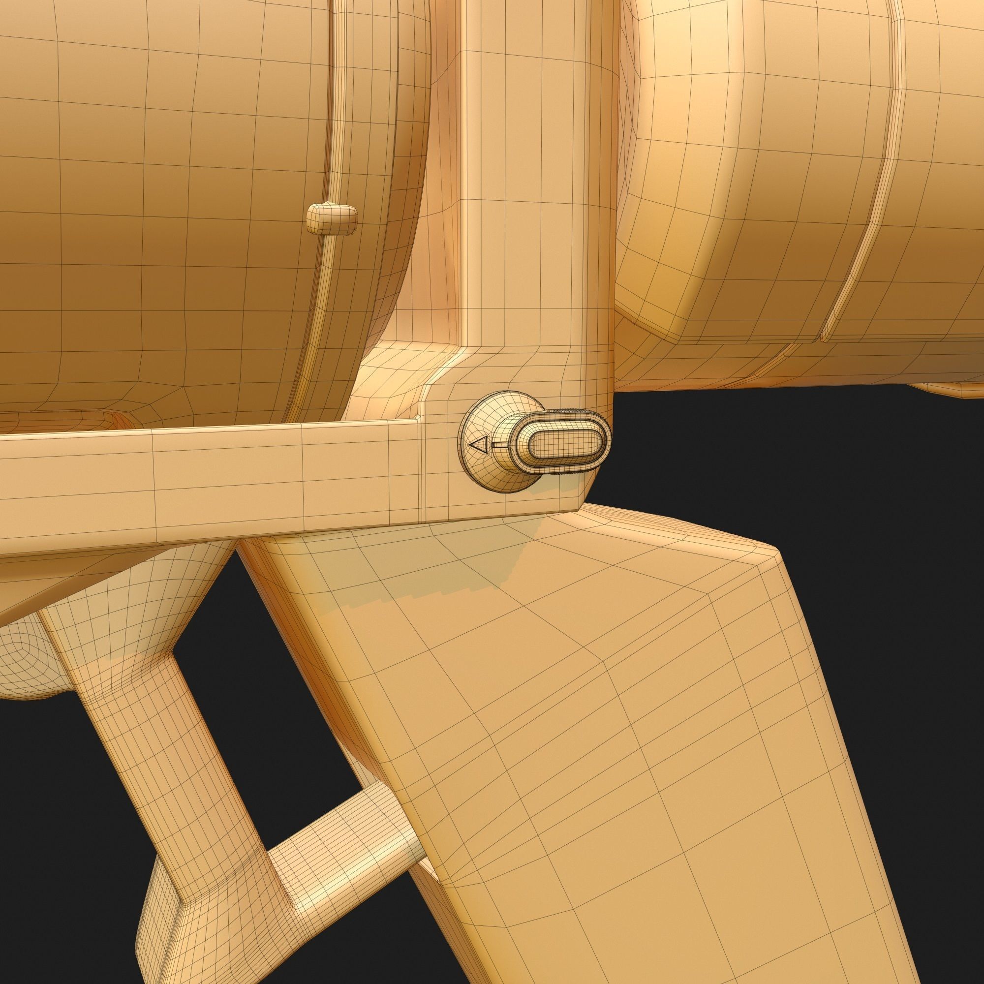 High Poly Sci-fi Revolver PBR 3D model_24