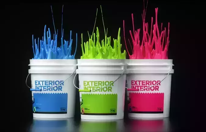 Paint Splash Animated 3D model