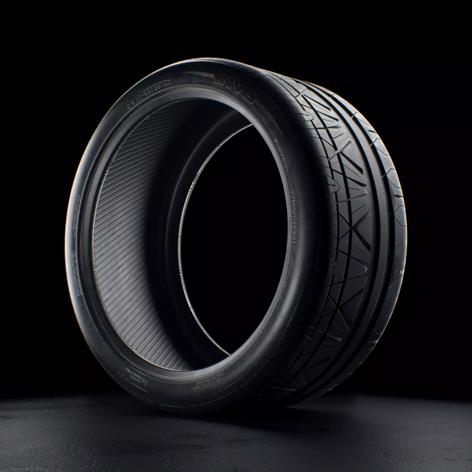 NITTO Invo tire 3D model_0