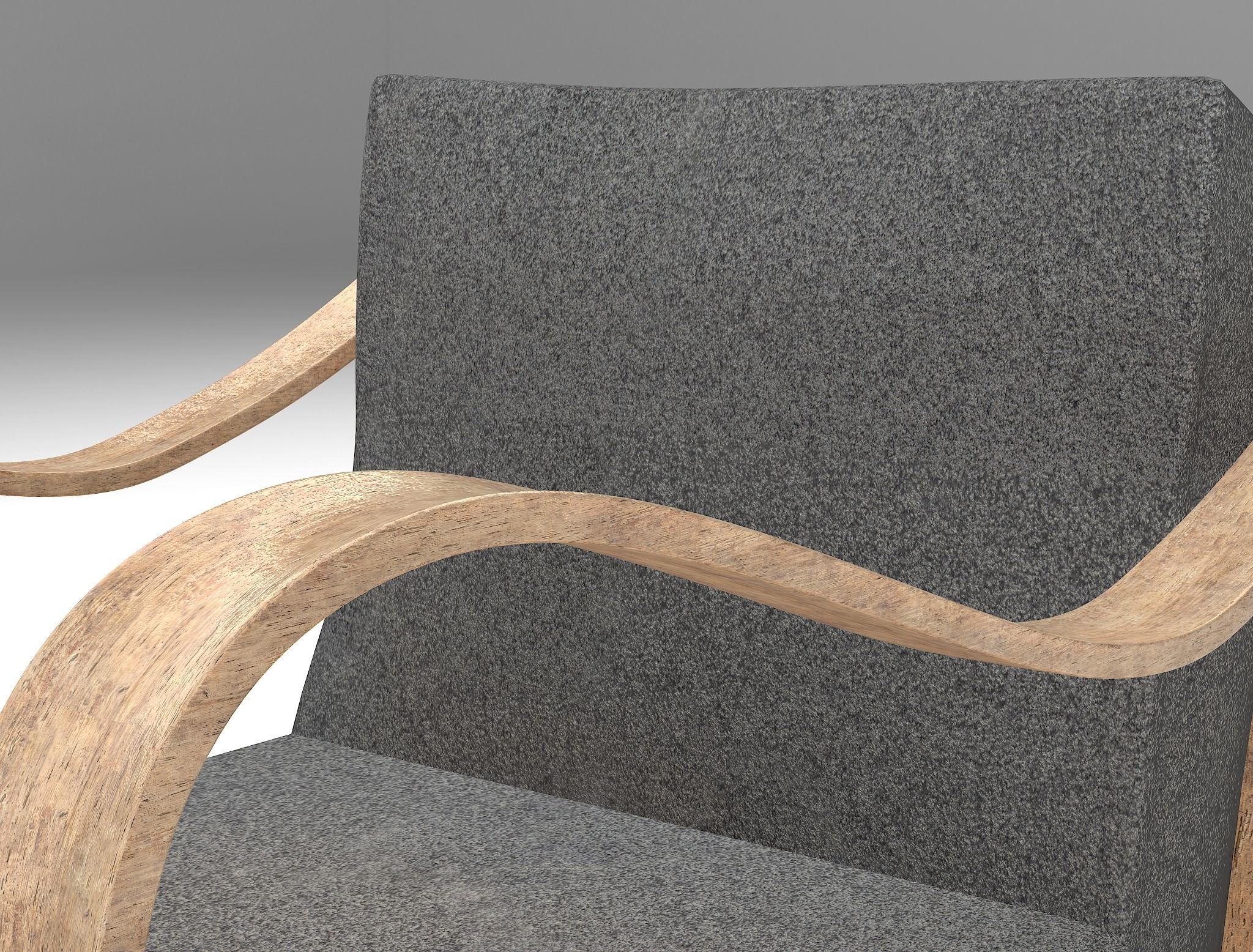 Armchair 01 3D model_3