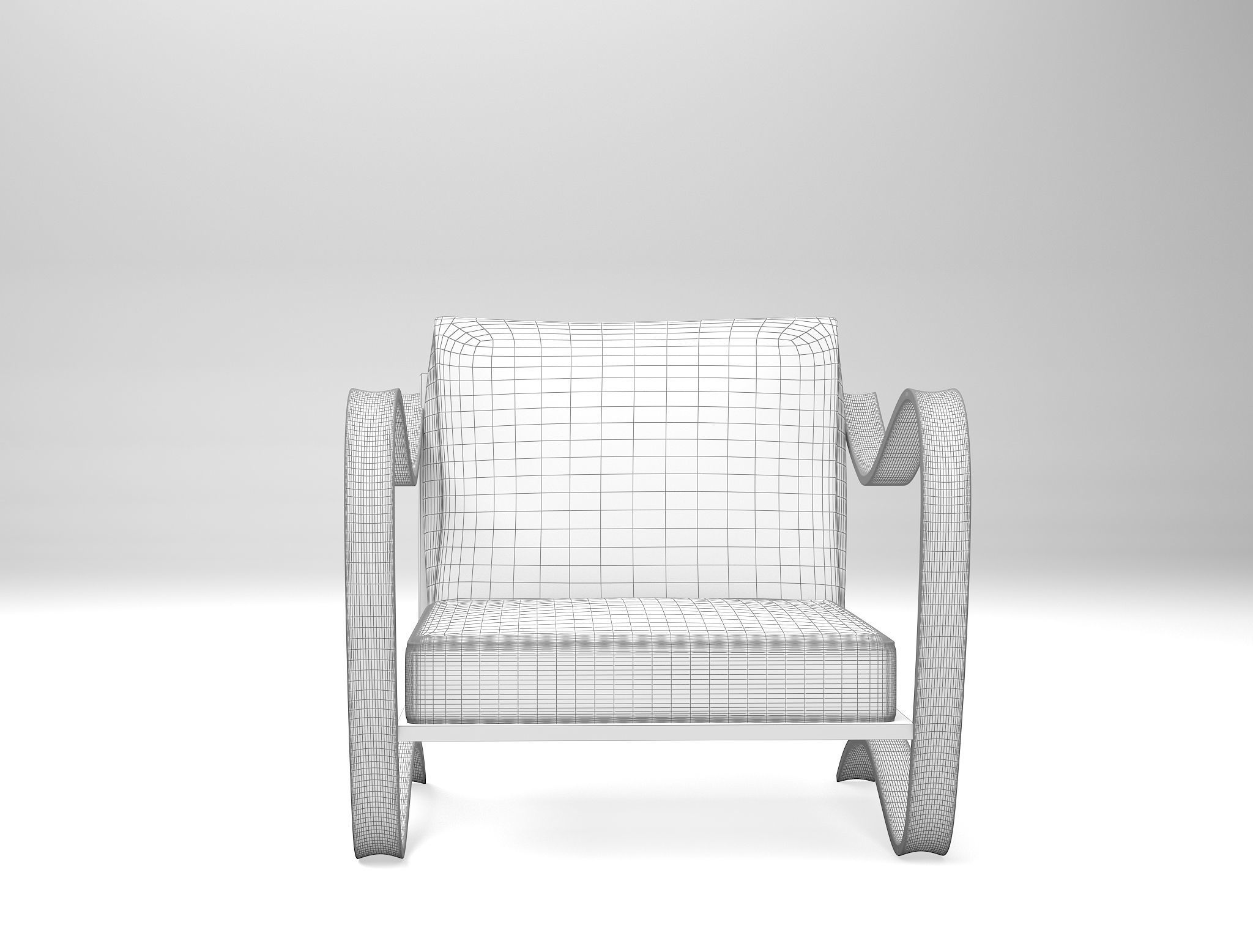 Armchair 01 3D model_8