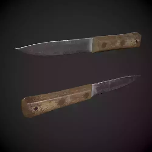 Fruit Knife Low-poly 3D model