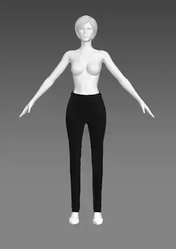 Woman A-Pose Clothing 360