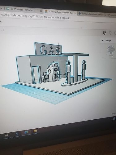 hot wheels gas station  Free 3D print model