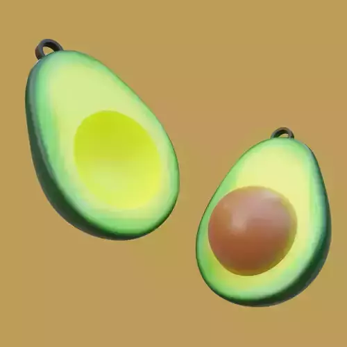 Avocado Keychain
