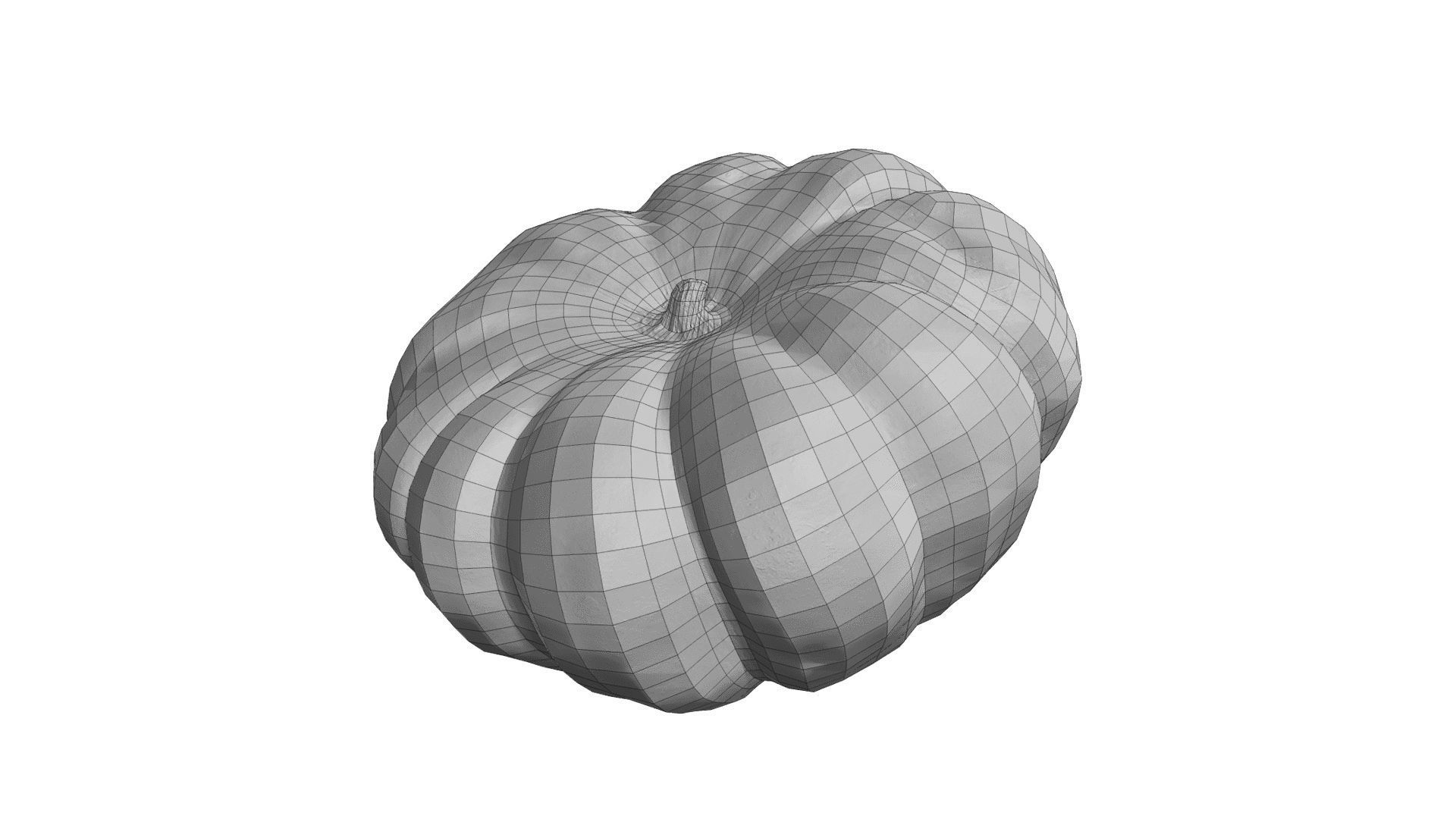Squash Cucurbita maxima - Real-Time Scanned Low-poly 3D model_2