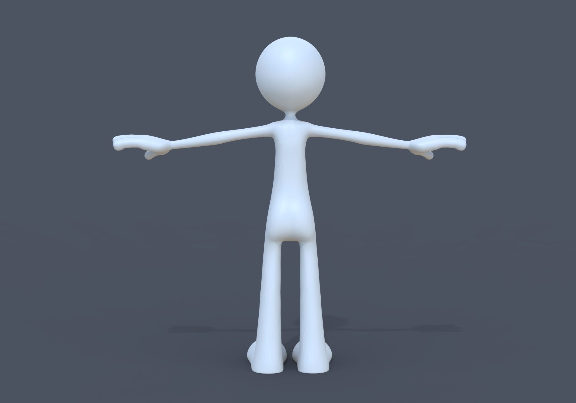  White Man 3D model_4