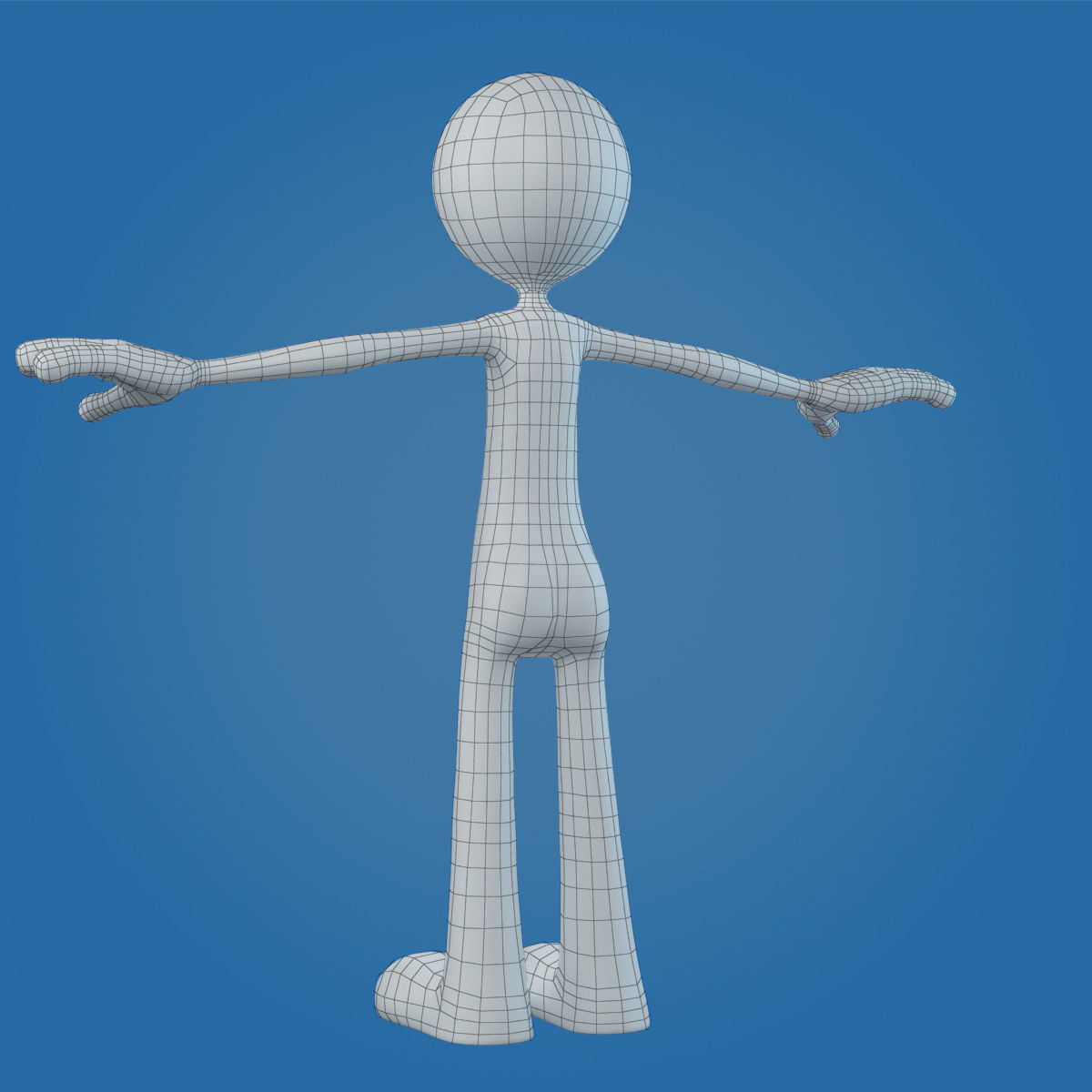  White Man 3D model_8