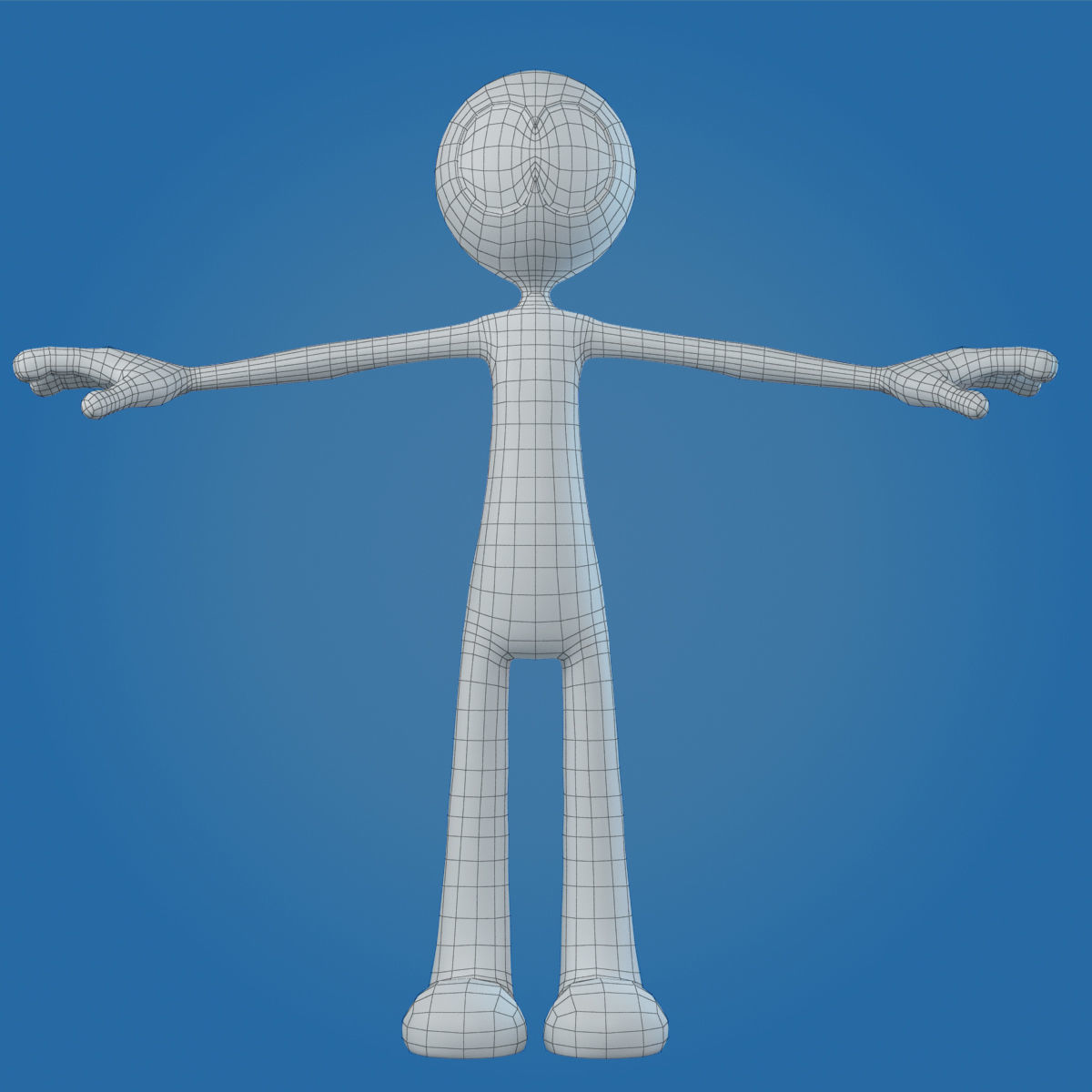  White Man 3D model_7