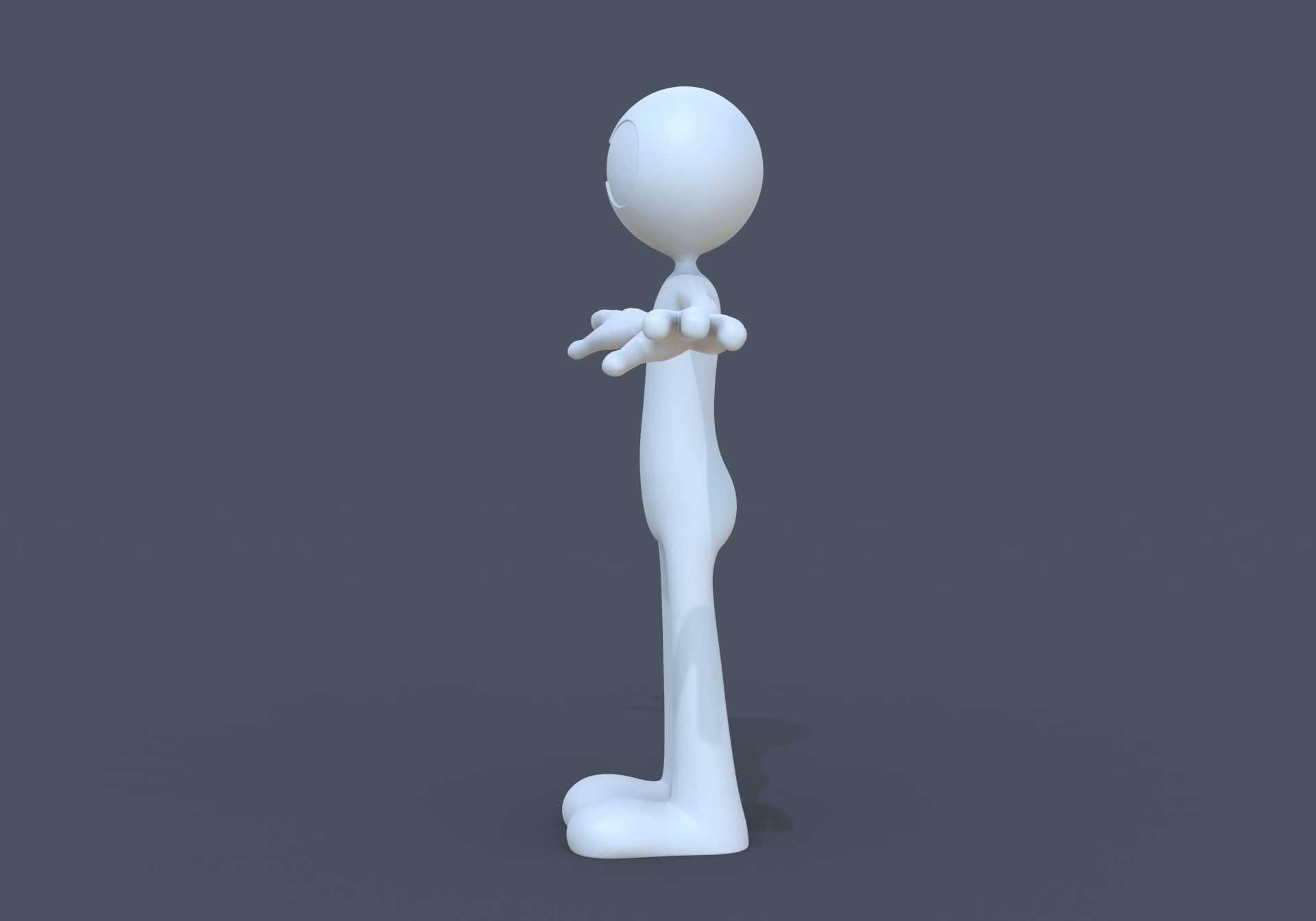  White Man 3D model_2