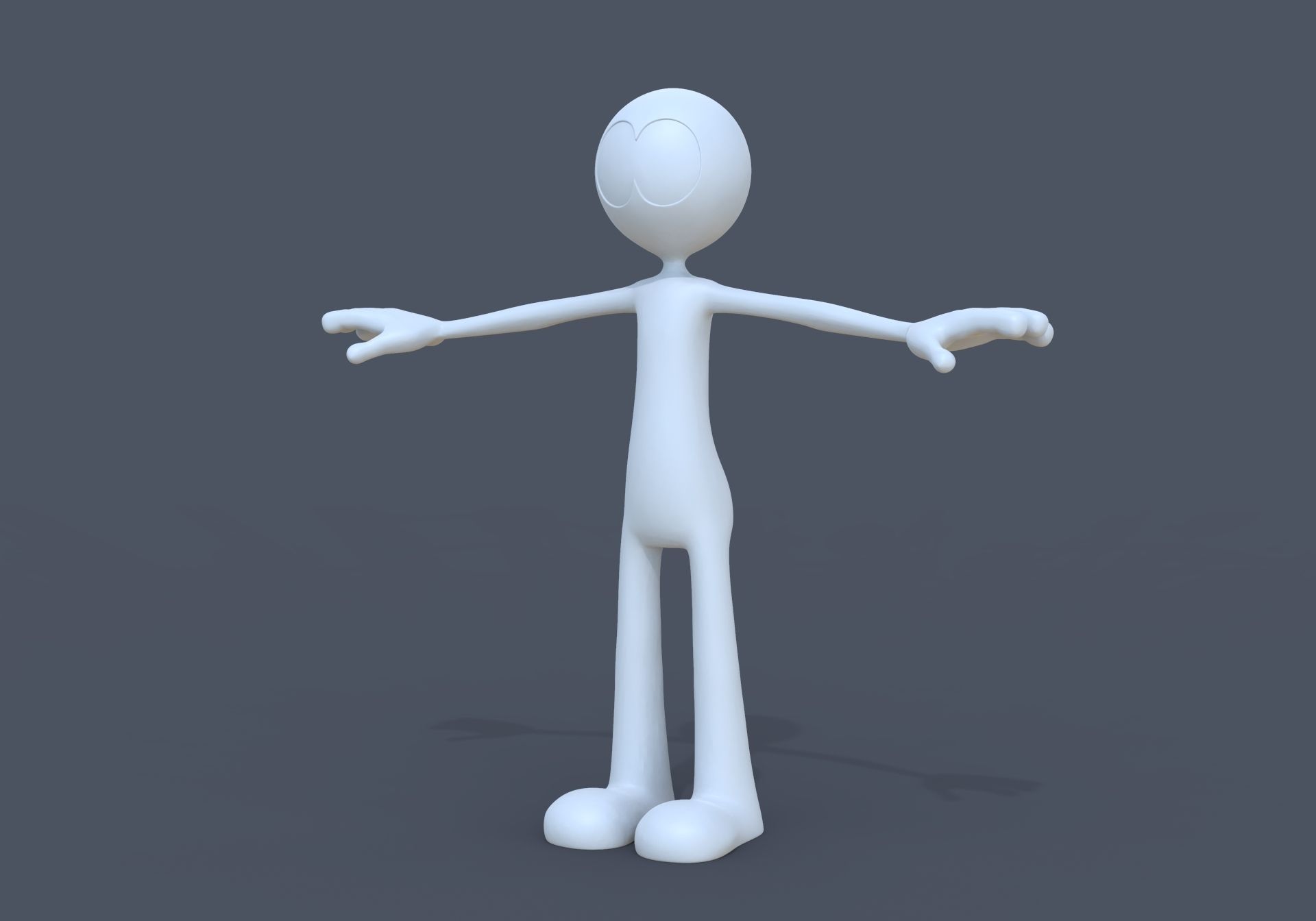 White Man 3D model_1