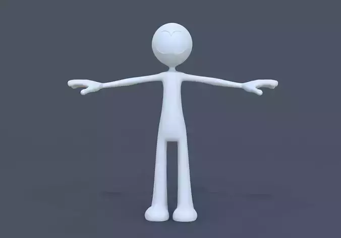  White Man 3D model