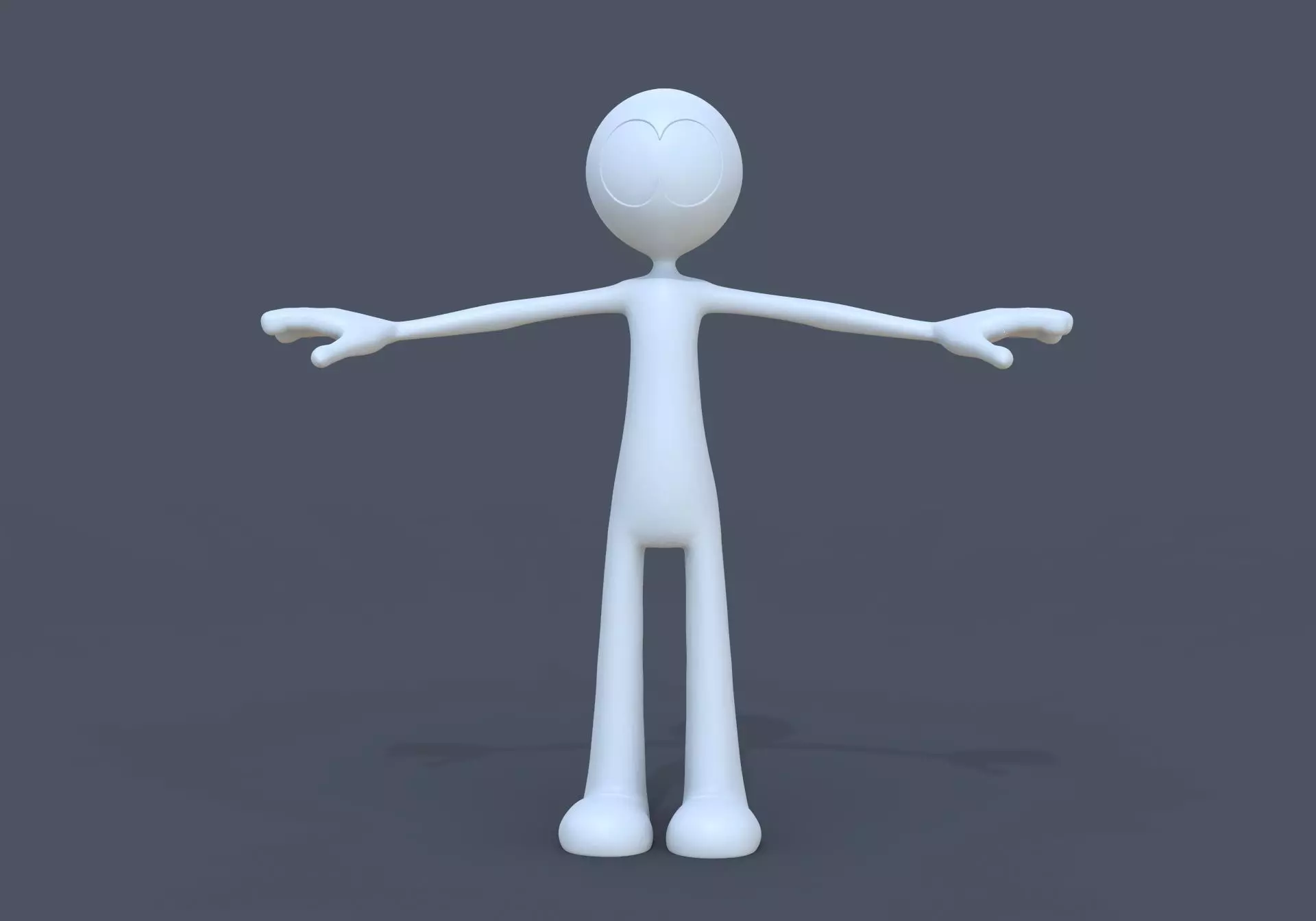  White Man 3D model_0