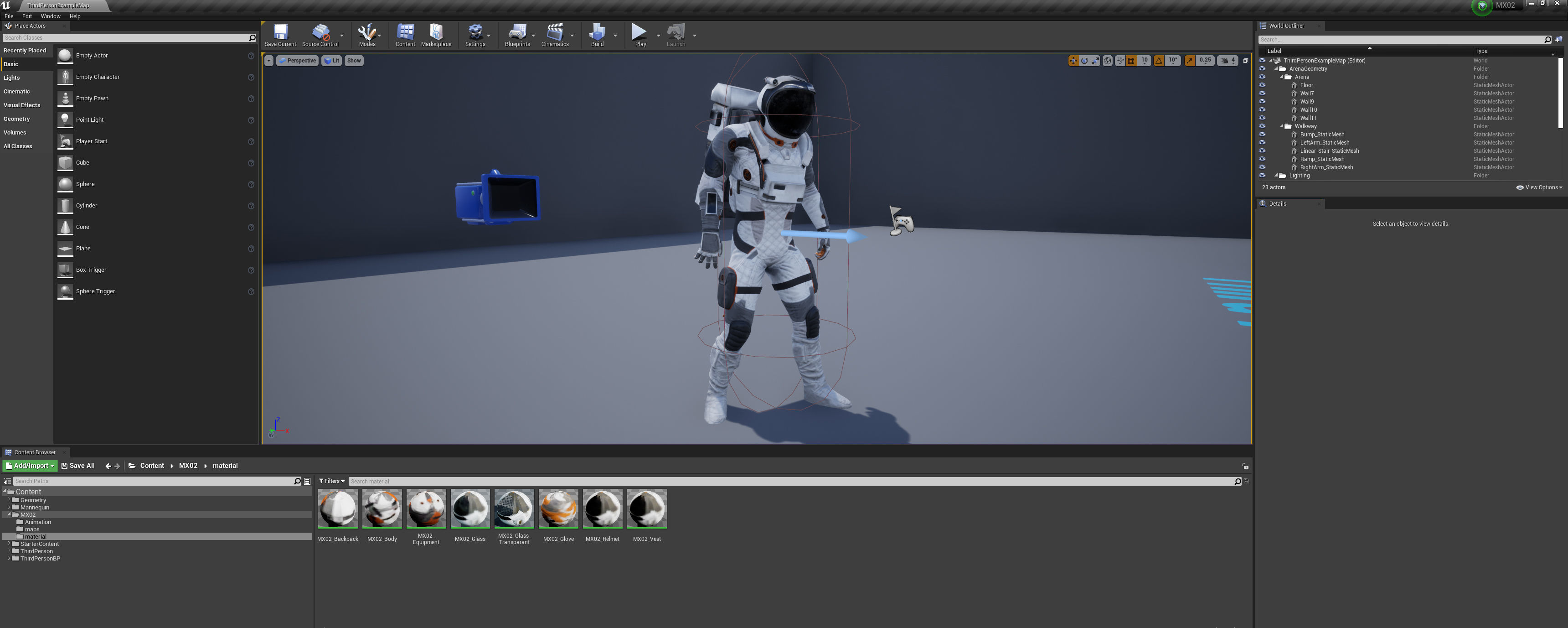 MX02 Male Space Suit LITE VERSION Low-poly 3D model_16