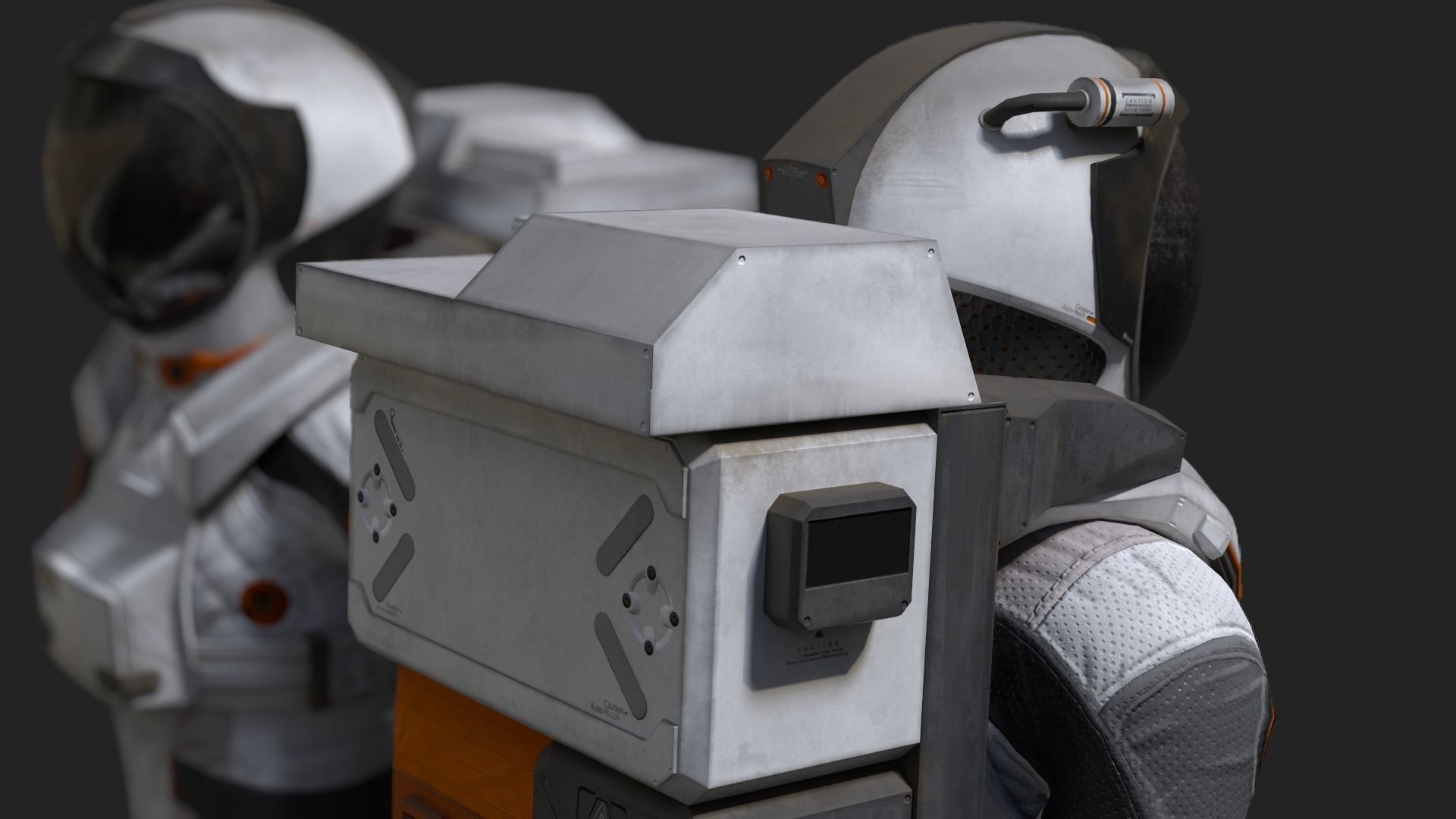 MX02 Male Space Suit LITE VERSION Low-poly 3D model_8