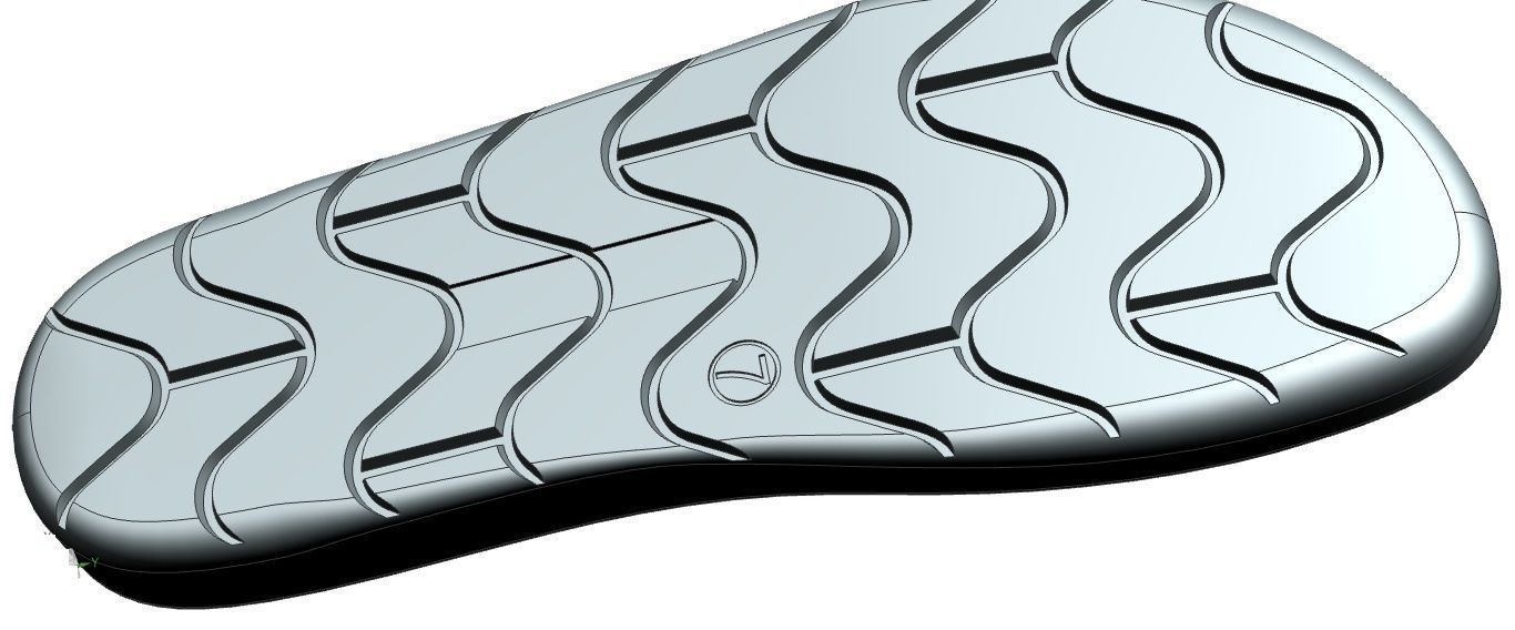 Shoe Sole 16AP0805U A 3D print model_1