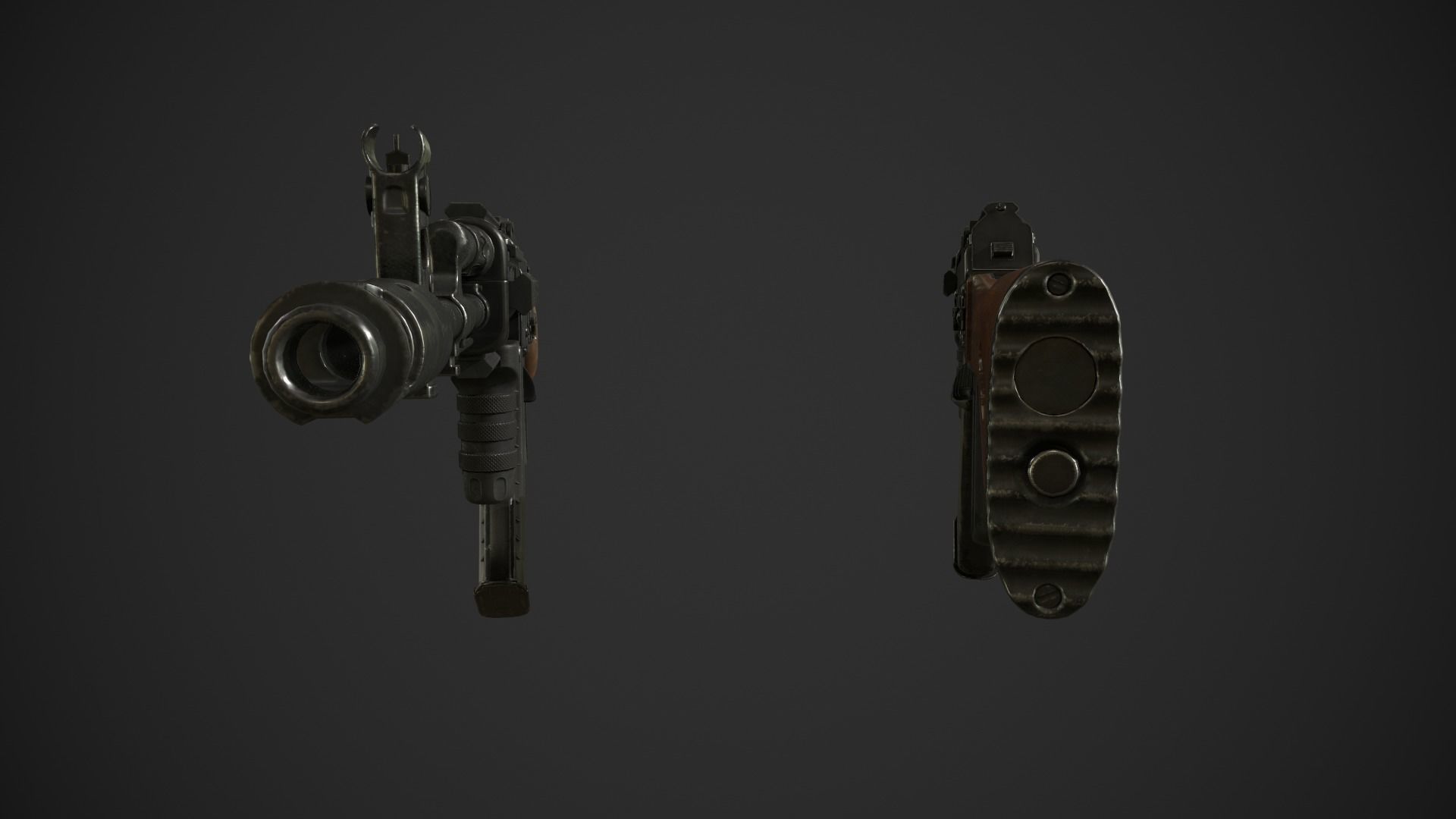 AK-74 Rifle Low-poly 3D model_11