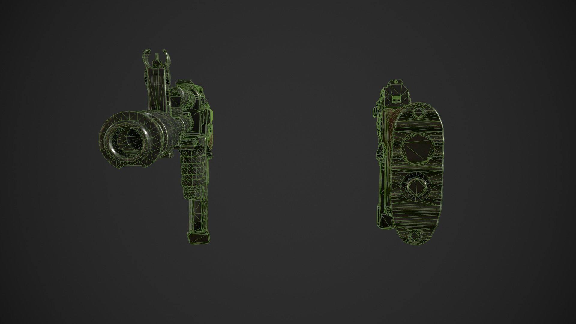 AK-74 Rifle Low-poly 3D model_12