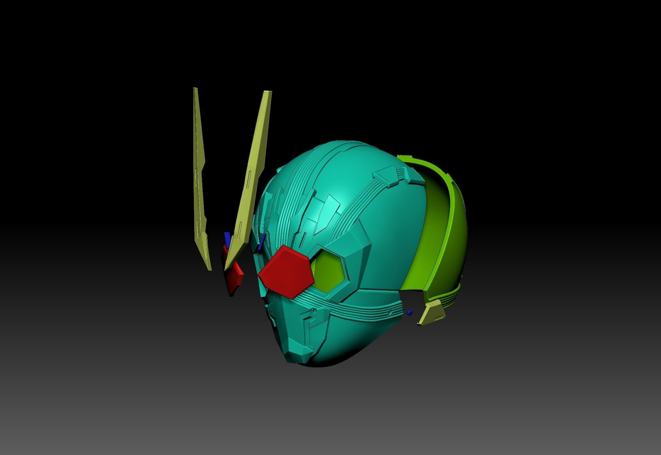 Kamen Rider Ichigata Helmet 3D print model_2