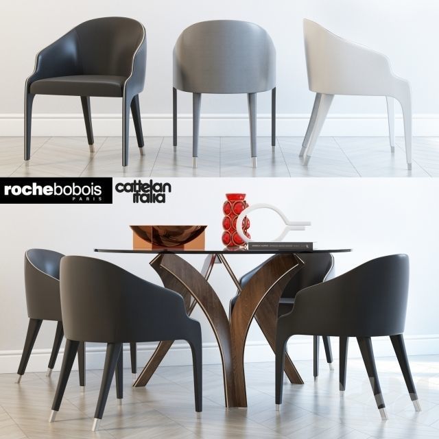 Table and Chairs 3d Coleccion 2 Low-poly 3D model_3