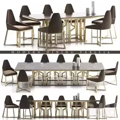 Table and Chairs 3d Coleccion 2