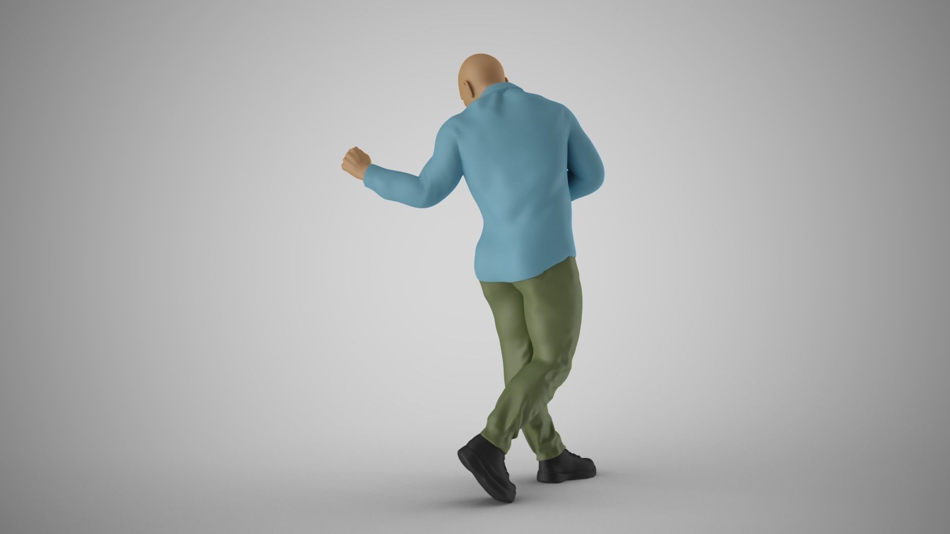 Man Getting Promotion 3D print model_7