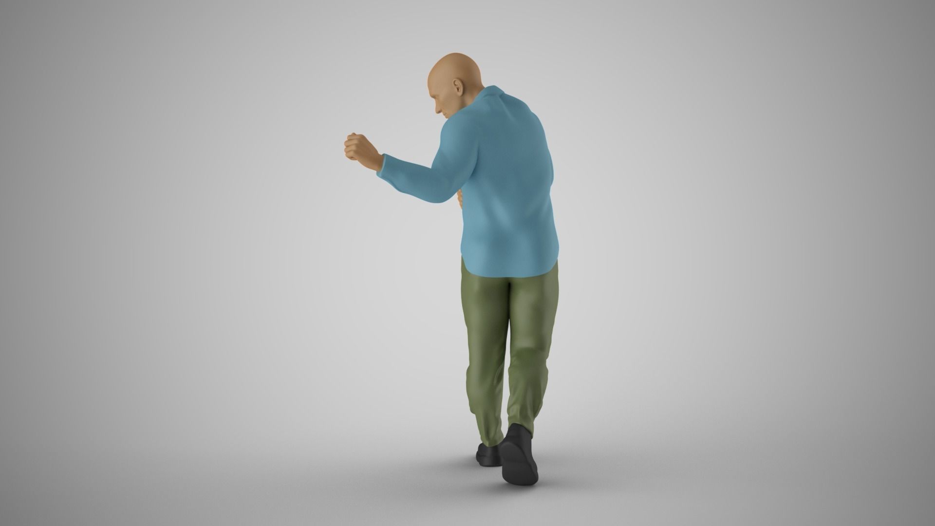 Man Getting Promotion 3D print model_8