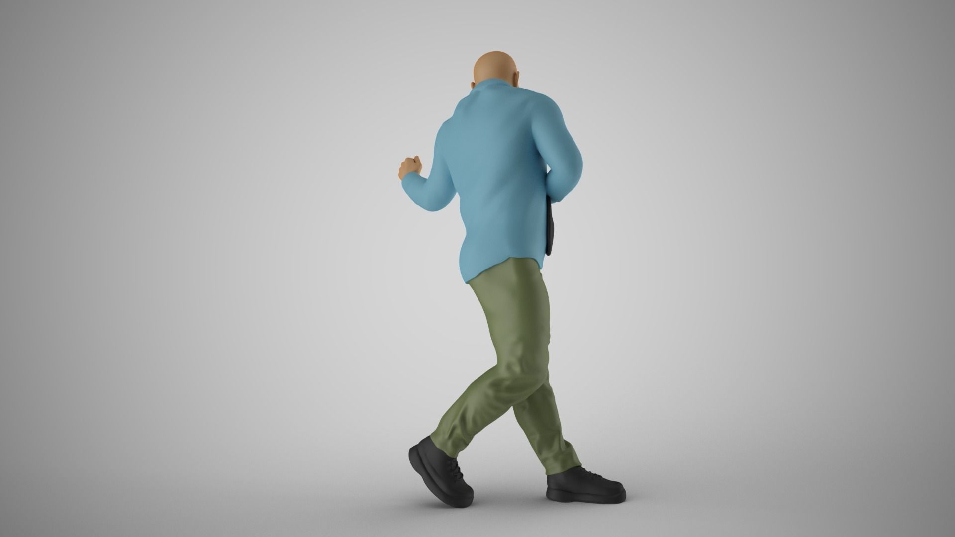 Man Getting Promotion 3D print model_6