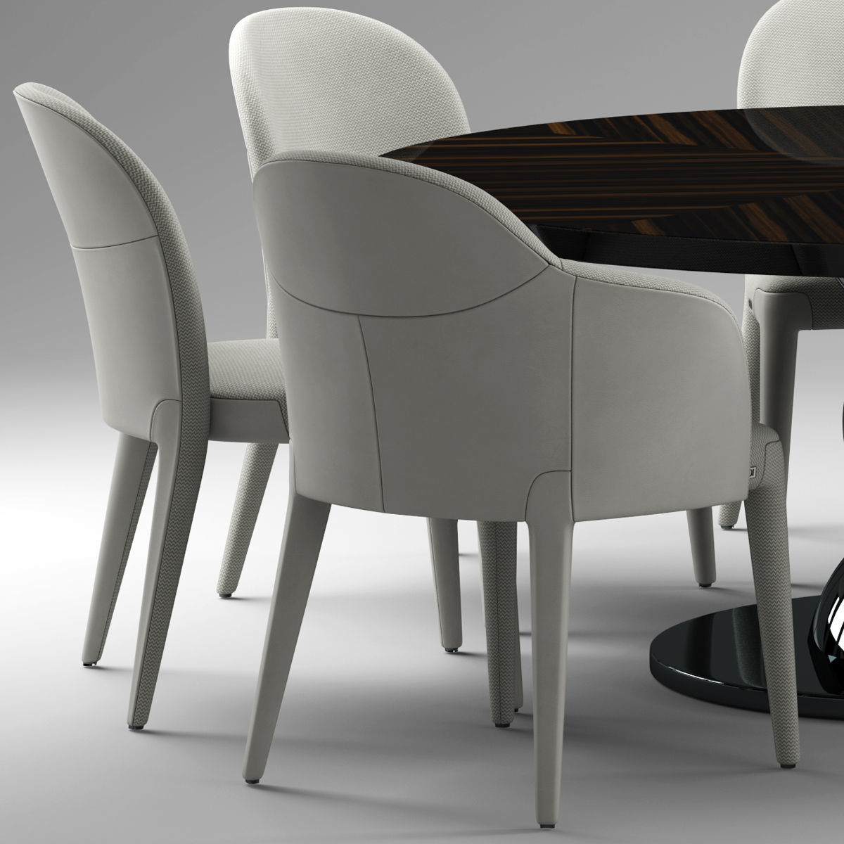 Table and Chairs 3d Coleccion3 Low-poly 3D model_11