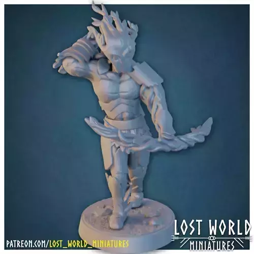 Warforged Ranger - Supported - Miniature