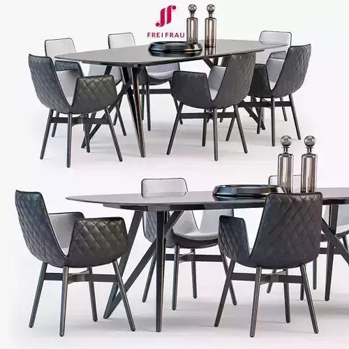 Table and Chairs 3d Coleccion 4