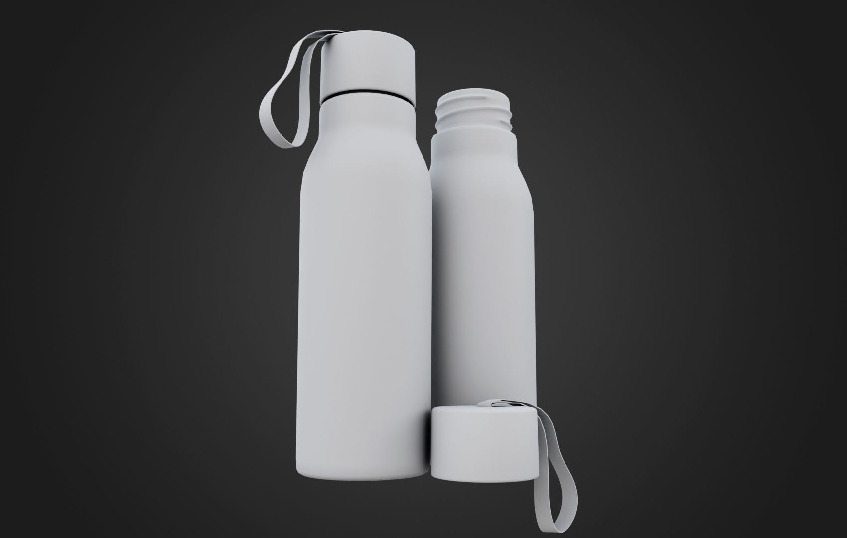 Sports Water Bottle Low-poly 3D model_30