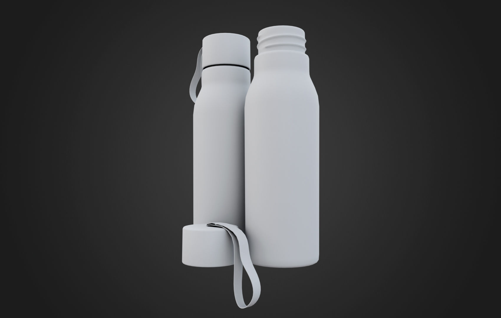 Sports Water Bottle Low-poly 3D model_33