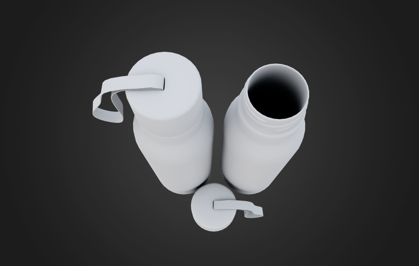 Sports Water Bottle Low-poly 3D model_24