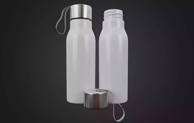 Sports Water Bottle Low-poly 3D model